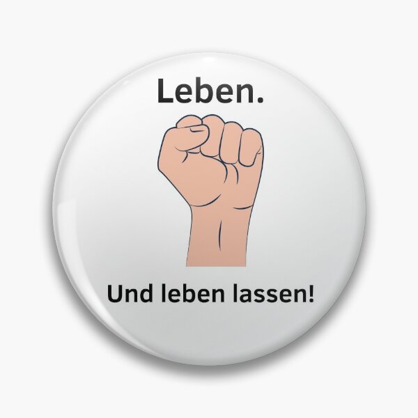 Item preview, Leben und leben lassen Faust mit Schriftzug designed and sold by Aedrikan.