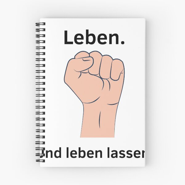 Item preview, Leben und leben lassen Faust mit Schriftzug designed and sold by Aedrikan.