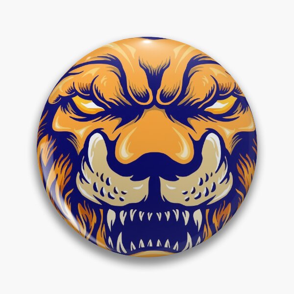 Aperçu de l'œuvre Mascotte de visage de tête de lion en colère créée et vendue par Podonok.