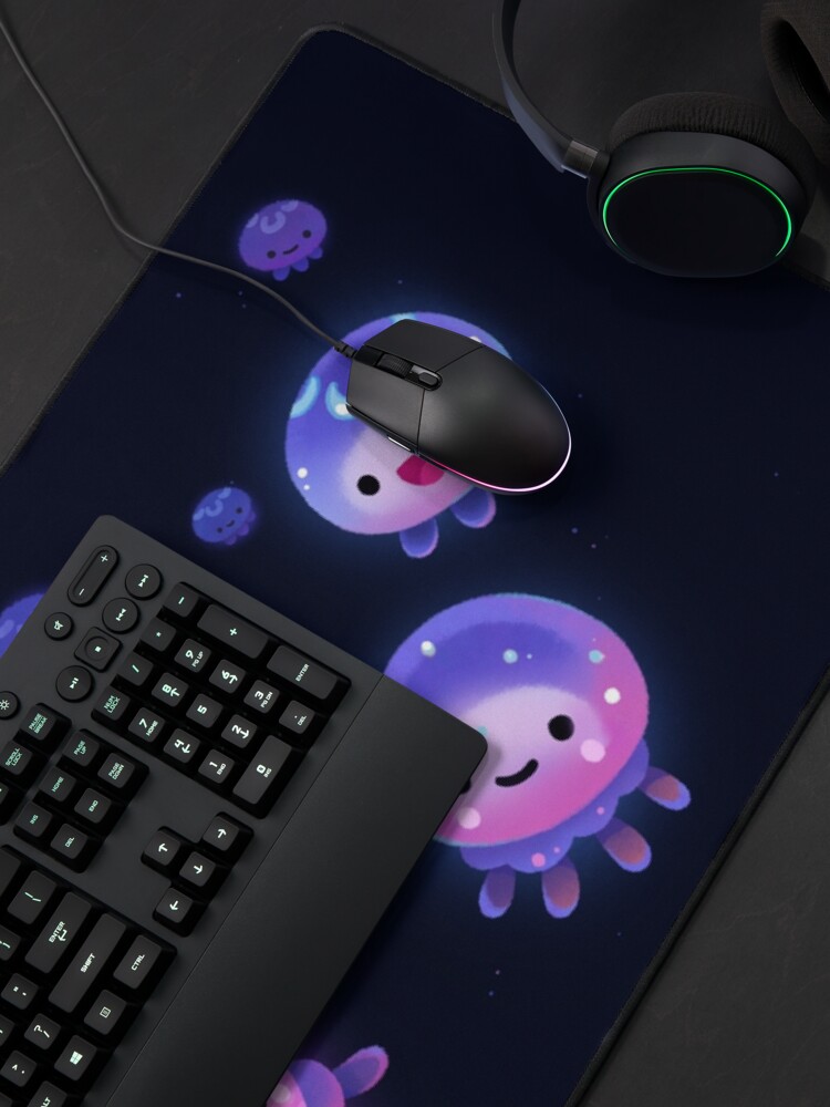 Thumbnail 4 of 5, Mouse Pad, Baby jellyfish designed and sold by pikaole.