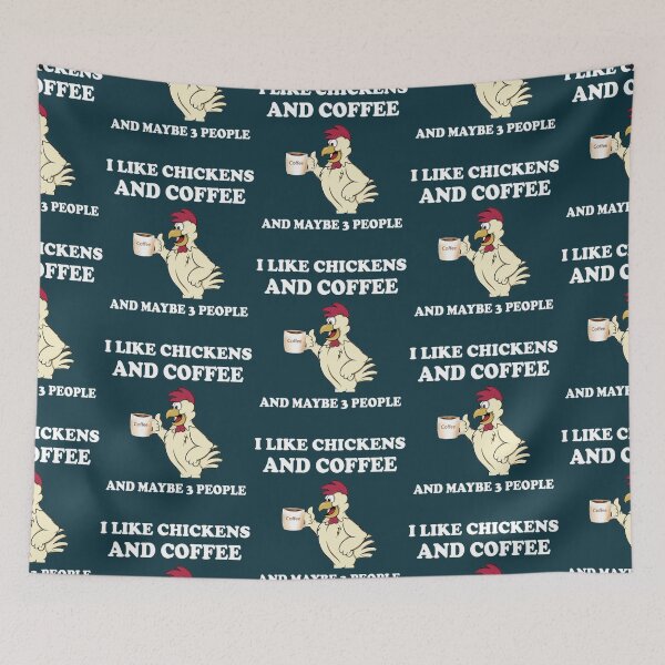 Item preview, I Like Chickens And Coffee And Maybe 3 people designed and sold by StickKingUK.