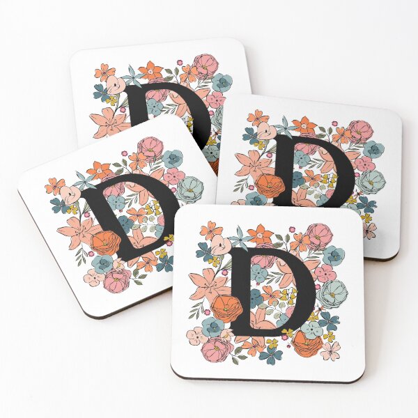 Item preview, D Illustrated Floral Letter designed and sold by gabrielleneil.
