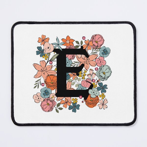 Item preview, E Illustrated Floral Letter designed and sold by gabrielleneil.