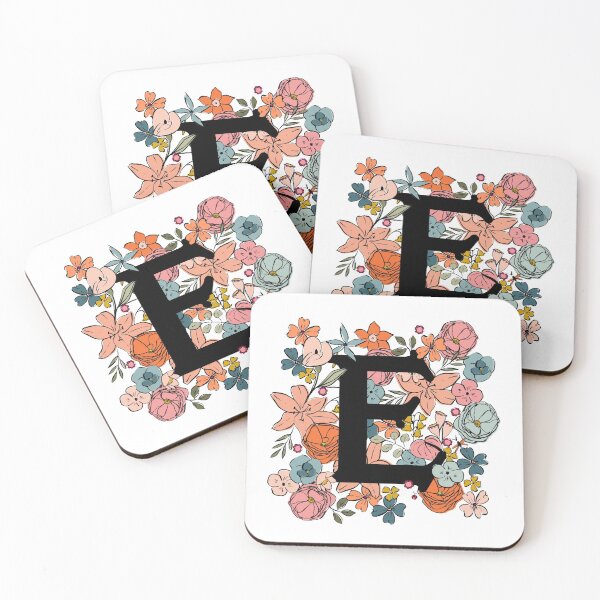 Item preview, E Illustrated Floral Letter designed and sold by gabrielleneil.