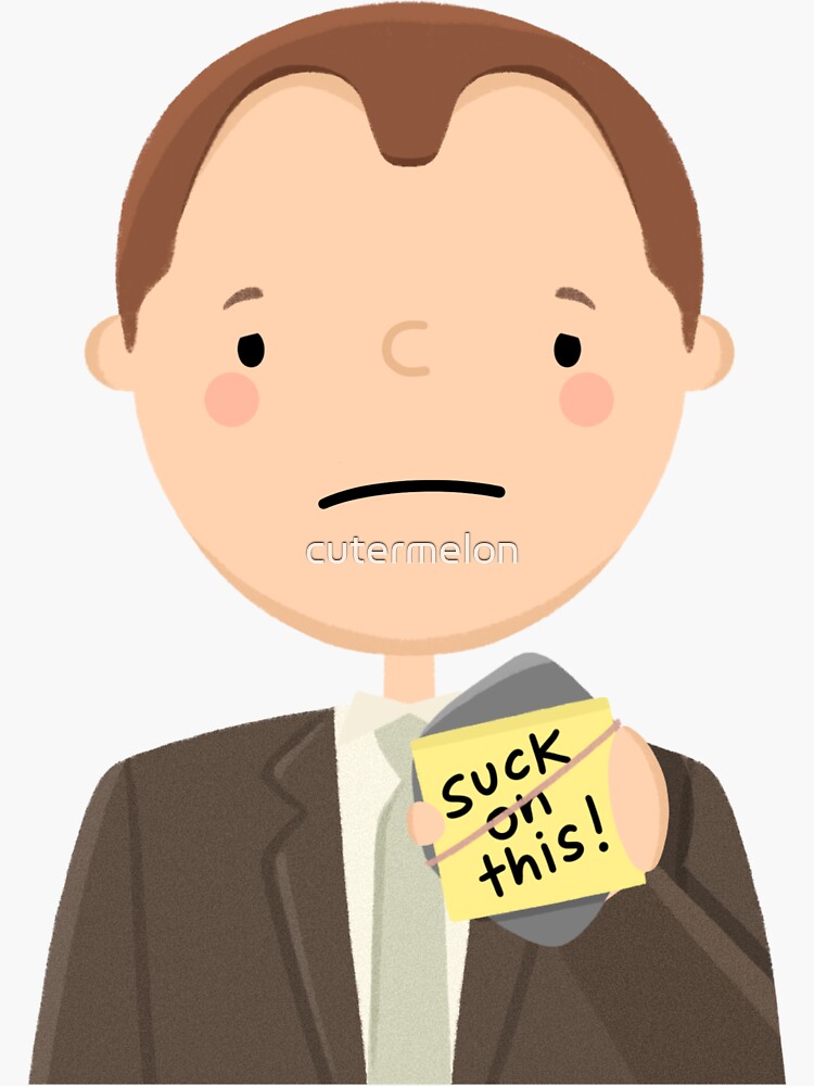 Toby Suck on this The Office Sticker for Sale by Zack4