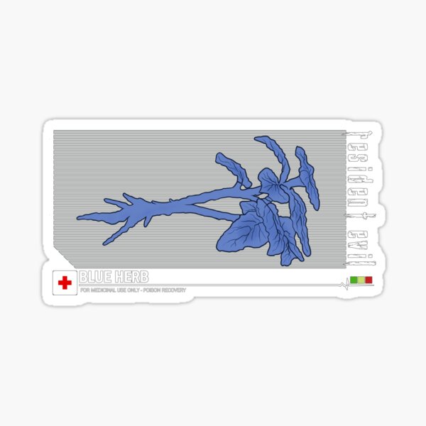 Artikel-Vorschau von Resident Evil Blue Herb, designt und verkauft von Tvrs01001.