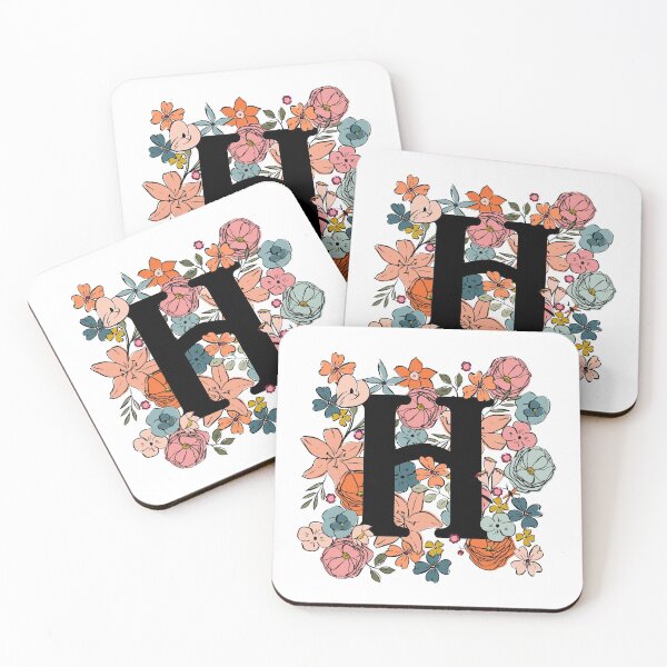Item preview, H Illustrated Floral Letter designed and sold by gabrielleneil.
