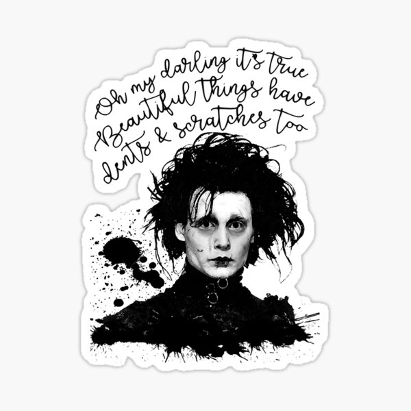 Sticker Edward Aux Mains D Argent Par Lor4rt Redbubble Sticker Edward Aux Mains D Argent Par Lor4rt Redbubble
