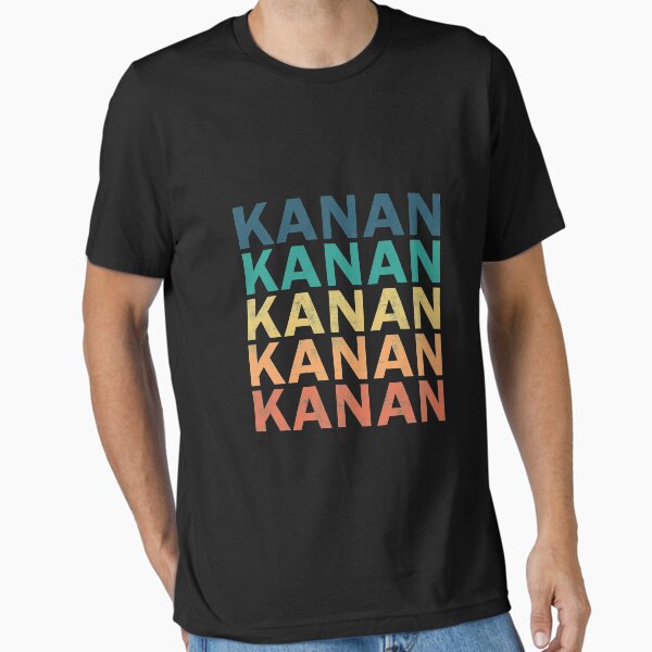 Vista previa del artículo con la obra «Camiseta Kanan Name - Kanan Vintage Retro Kanan Name Gift Item Tee», diseñado y vendido por ymaszcarme.