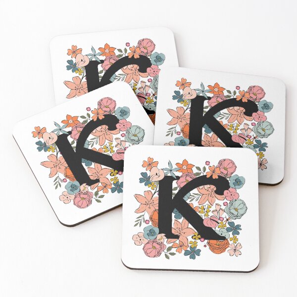 Item preview, K Illustrated Floral Letter designed and sold by gabrielleneil.