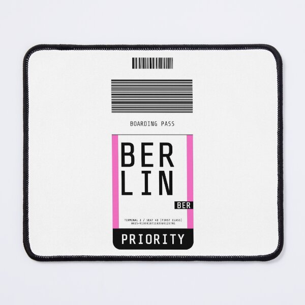 Item preview, Berlin Boarding Pass BER (Pink) designed and sold by lukassfr.