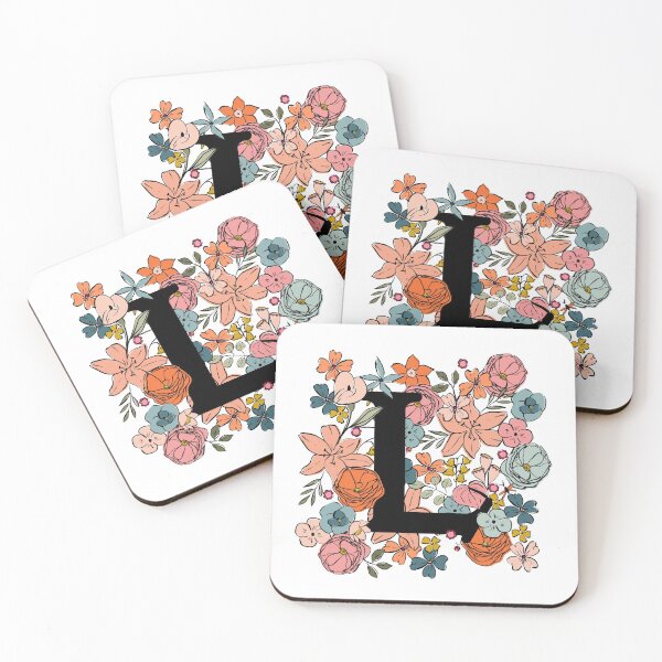 Item preview, L Illustrated Floral Letter designed and sold by gabrielleneil.