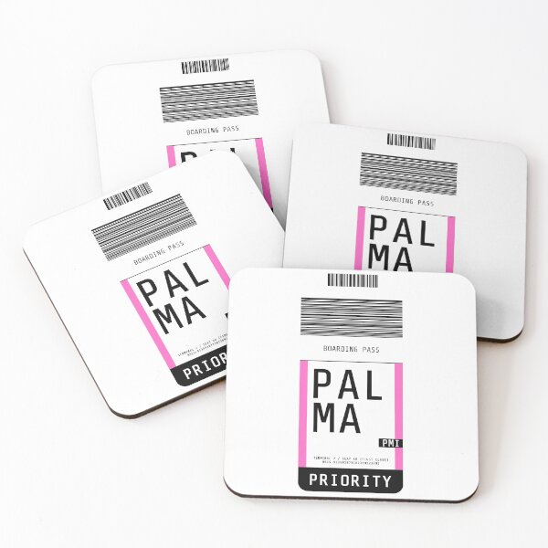 Item preview, Palma de Mallorca Boarding Pass PMI (Pink) designed and sold by lukassfr.
