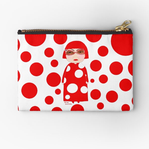 Red dots Yayoi Kusama inspired items Zipper Pouch