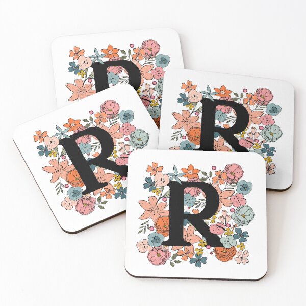 Item preview, R Illustrated Floral Letter designed and sold by gabrielleneil.