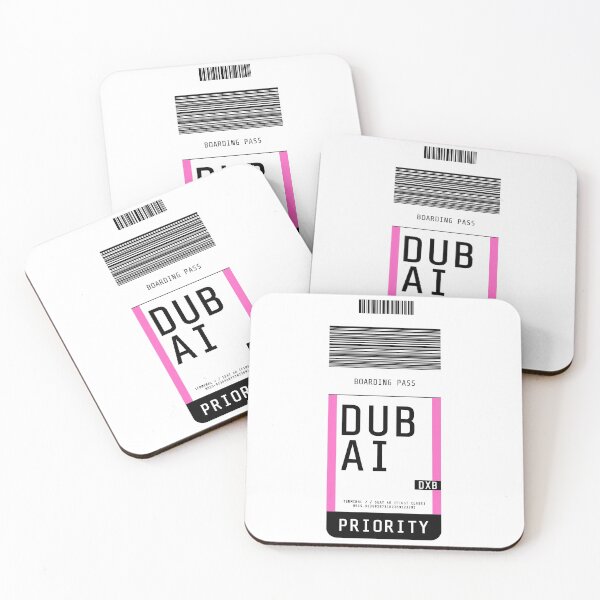 Item preview, Dubai Boarding Pass DXB (Pink) designed and sold by lukassfr.