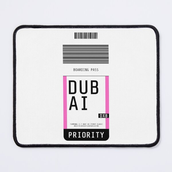 Item preview, Dubai Boarding Pass DXB (Pink) designed and sold by lukassfr.