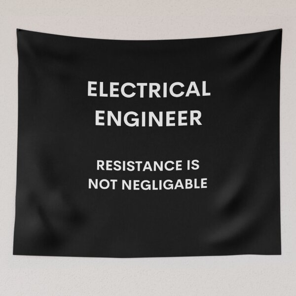 Item preview, Electrical engineer resistance is not negligable funny & cool T-shirt designed and sold by spolayastore.