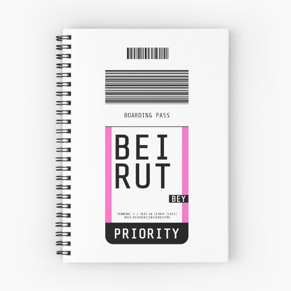 Item preview, Beirut Boarding Pass BEY (Pink) designed and sold by lukassfr.