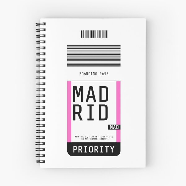 Item preview, Madrid Boarding Pass MAD (Pink) designed and sold by lukassfr.