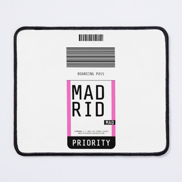 Item preview, Madrid Boarding Pass MAD (Pink) designed and sold by lukassfr.