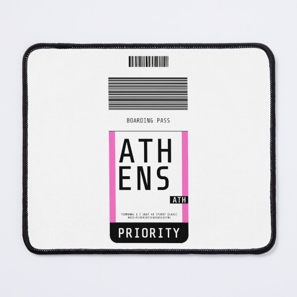 Item preview, Athens Boarding Pass ATH (Pink) designed and sold by lukassfr.