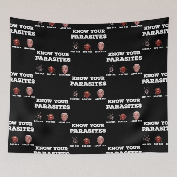 Item preview, anti Biden Know your Parasites  designed and sold by llaRudicil8.