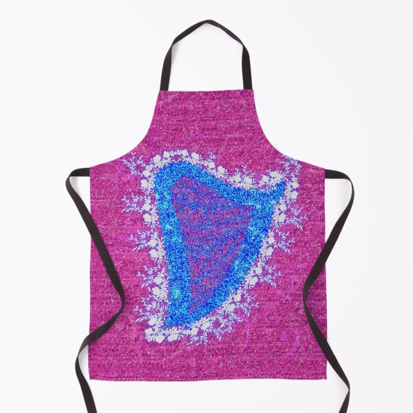 Item preview, Sparkly blue harp with white flowers and a music background designed and sold by Only1helen.