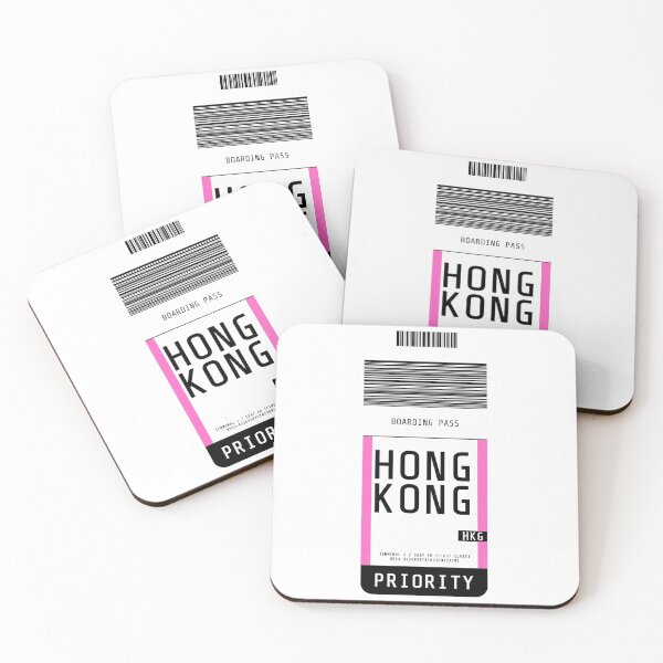 Item preview, Hongkong Boarding Pass HKG (Pink) designed and sold by lukassfr.