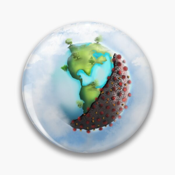 Item preview, Covid 19 Pandemic Healing Planet Earth designed and sold by ArTeaCupcake.
