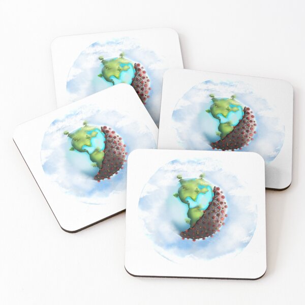Item preview, Covid 19 Pandemic Healing Planet Earth designed and sold by ArTeaCupcake.