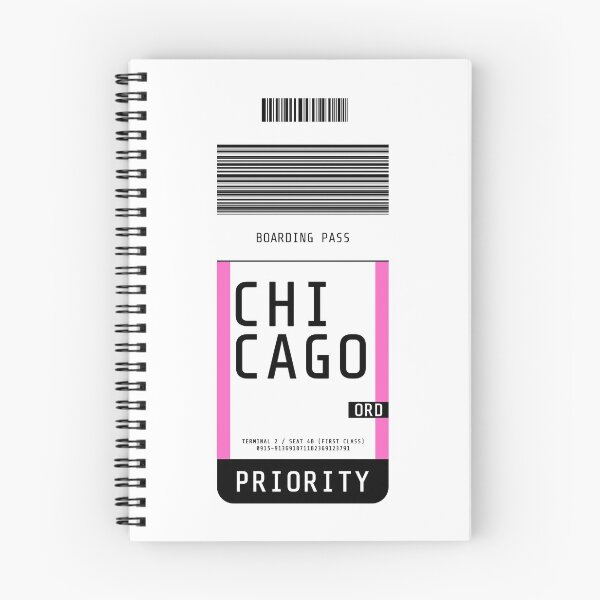 Item preview, Chicago Boarding Pass ORD (Pink) designed and sold by lukassfr.