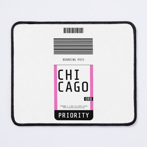 Item preview, Chicago Boarding Pass ORD (Pink) designed and sold by lukassfr.