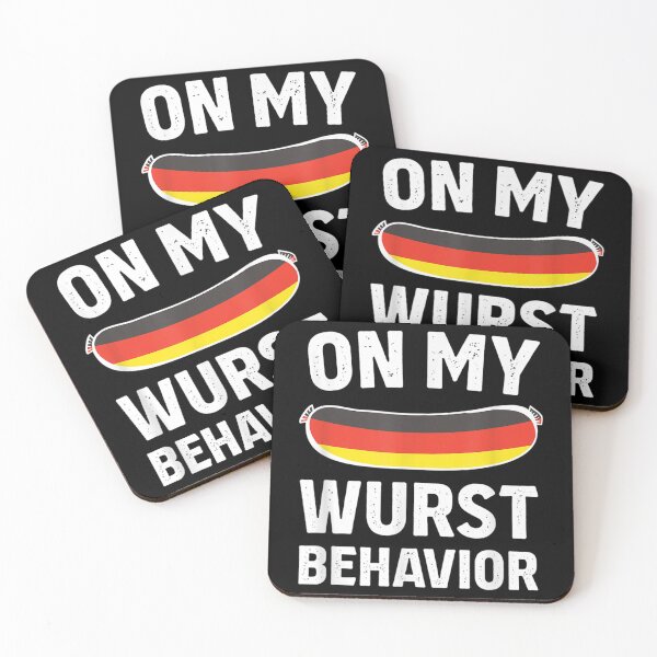 Item preview, On My Wurst Behavior Oktoberfest Germany Flag designed and sold by epplevida.