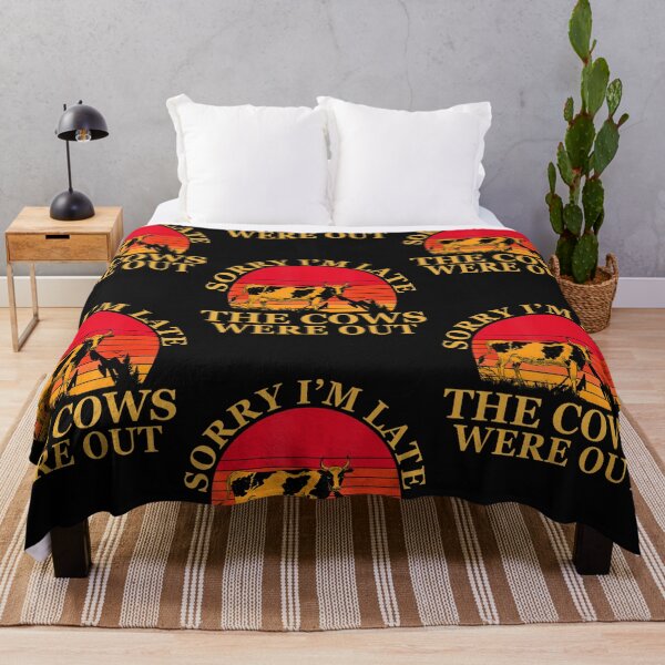 Item preview, Sorry Im Late The Cows Were Out Funny Cows designed and sold by Nguyenhaithanh.