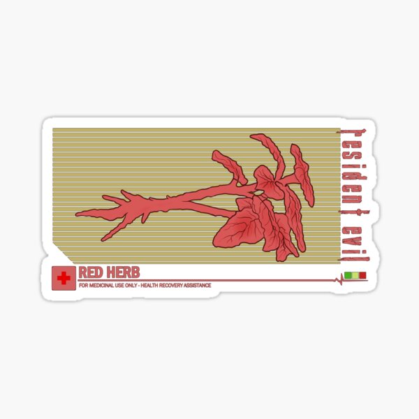 Artikel-Vorschau von Resident Evil Red Herb, designt und verkauft von Tvrs01001.