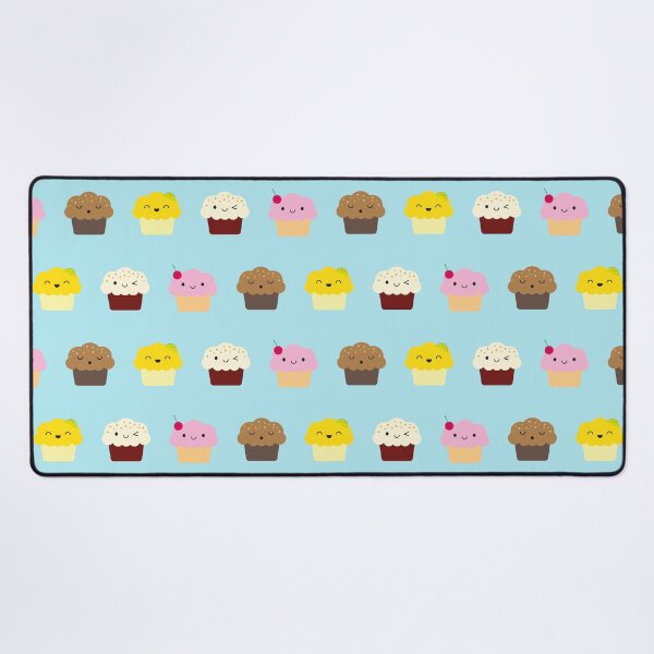 Kawaii Cupcakes Desk Mat