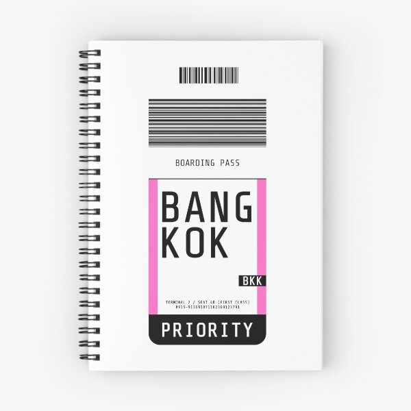 Item preview, Bangkok Boarding Pass BKK (Pink) designed and sold by lukassfr.