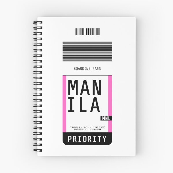 Item preview, Manila Boarding Pass MNL (Pink) designed and sold by lukassfr.