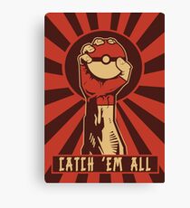 POKEMON PROPAGANDA: CATCH 'EM ALL Canvas Print