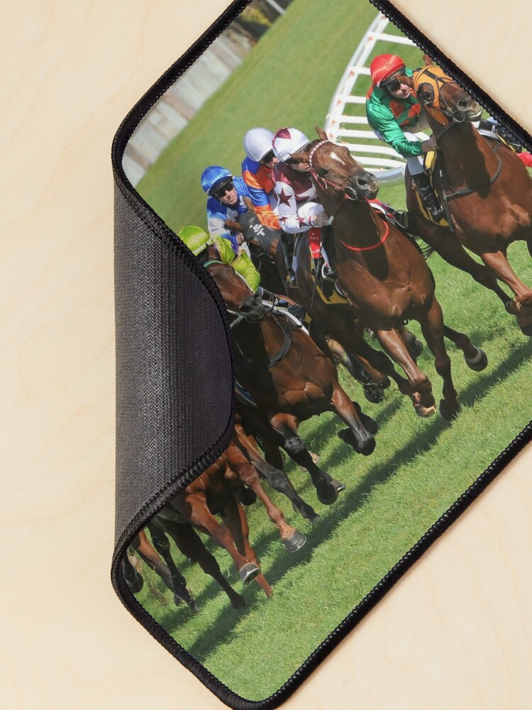 horse racing mouse pad