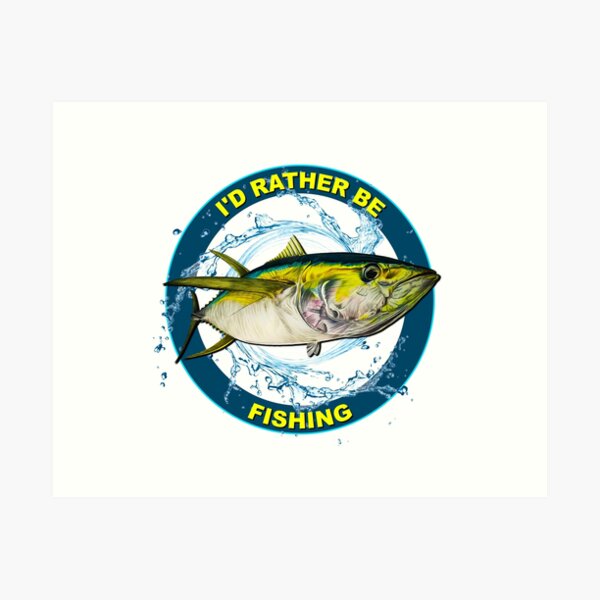 Yellowfin Tuna Fishing Shirts | Art Print