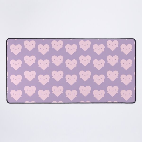 Kawaii Heart Hugs Desk Mat