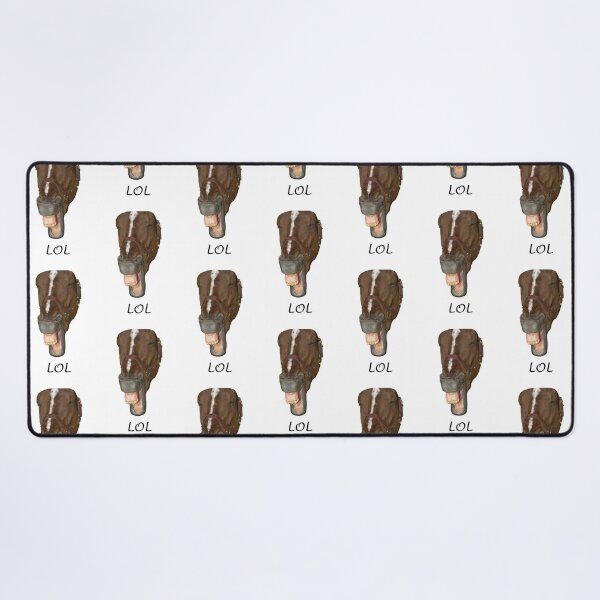 Laughing horse, LOL Desk Mat
