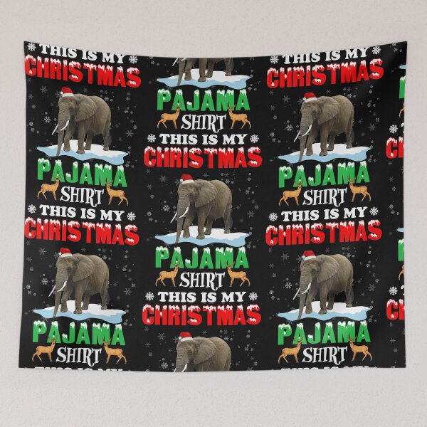Item preview, This Is My Christmas Pajama Elephant Lover designed and sold by Nguyenhaithanh.