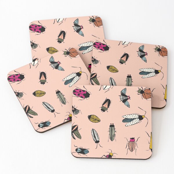 Item preview, Pink Painted Insects designed and sold by gabrielleneil.