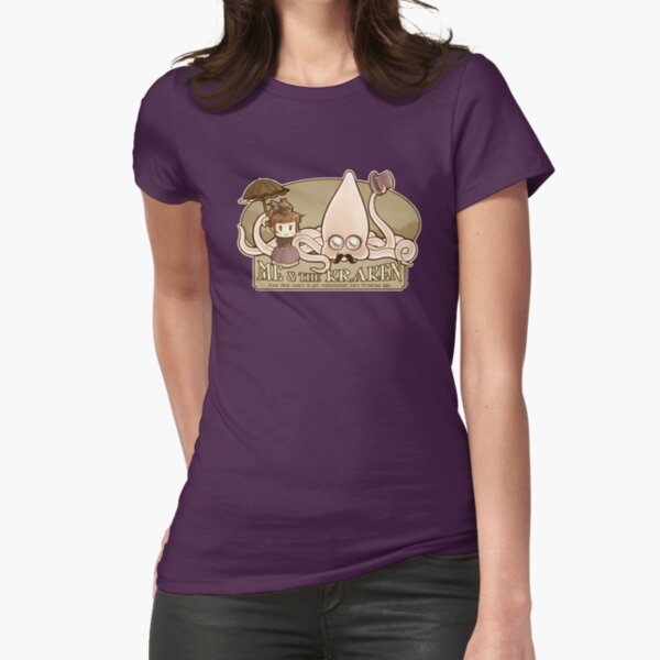 Me & the Kraken - Victorian edition Fitted T-Shirt