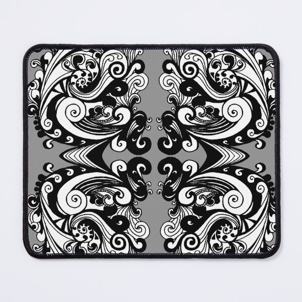 Item preview, Miniature Aussie Tangle 15 Var 2 with Black White and Grey designed and sold by Heatherian.