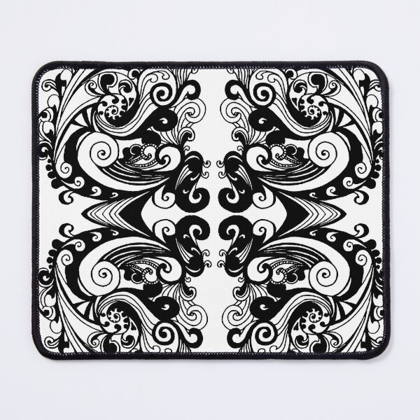 Item preview, Miniature Aussie Tangle 15 Var 2 Pattern in Black Transparent designed and sold by Heatherian.