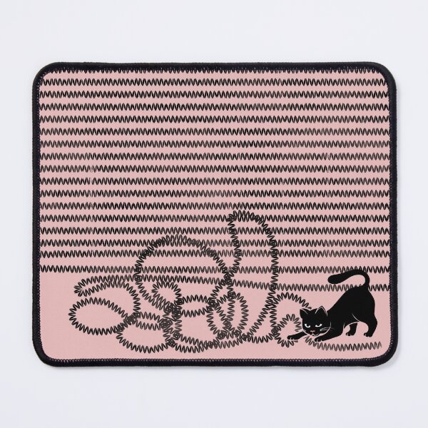 Item preview, Unravel (Black Cat on Pink) designed and sold by littleclyde.